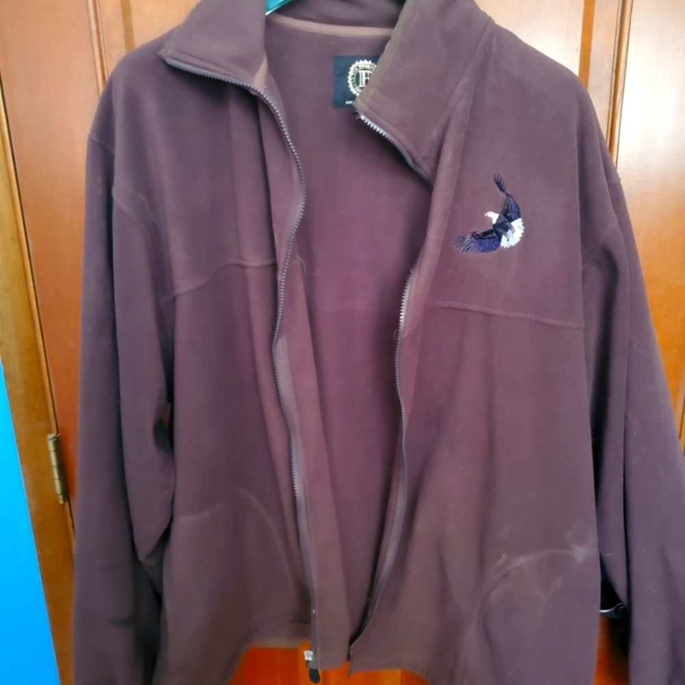 Beautiful Jacket, bought from Bradford Exchange, Beautiful Detailing, Brown 2XL